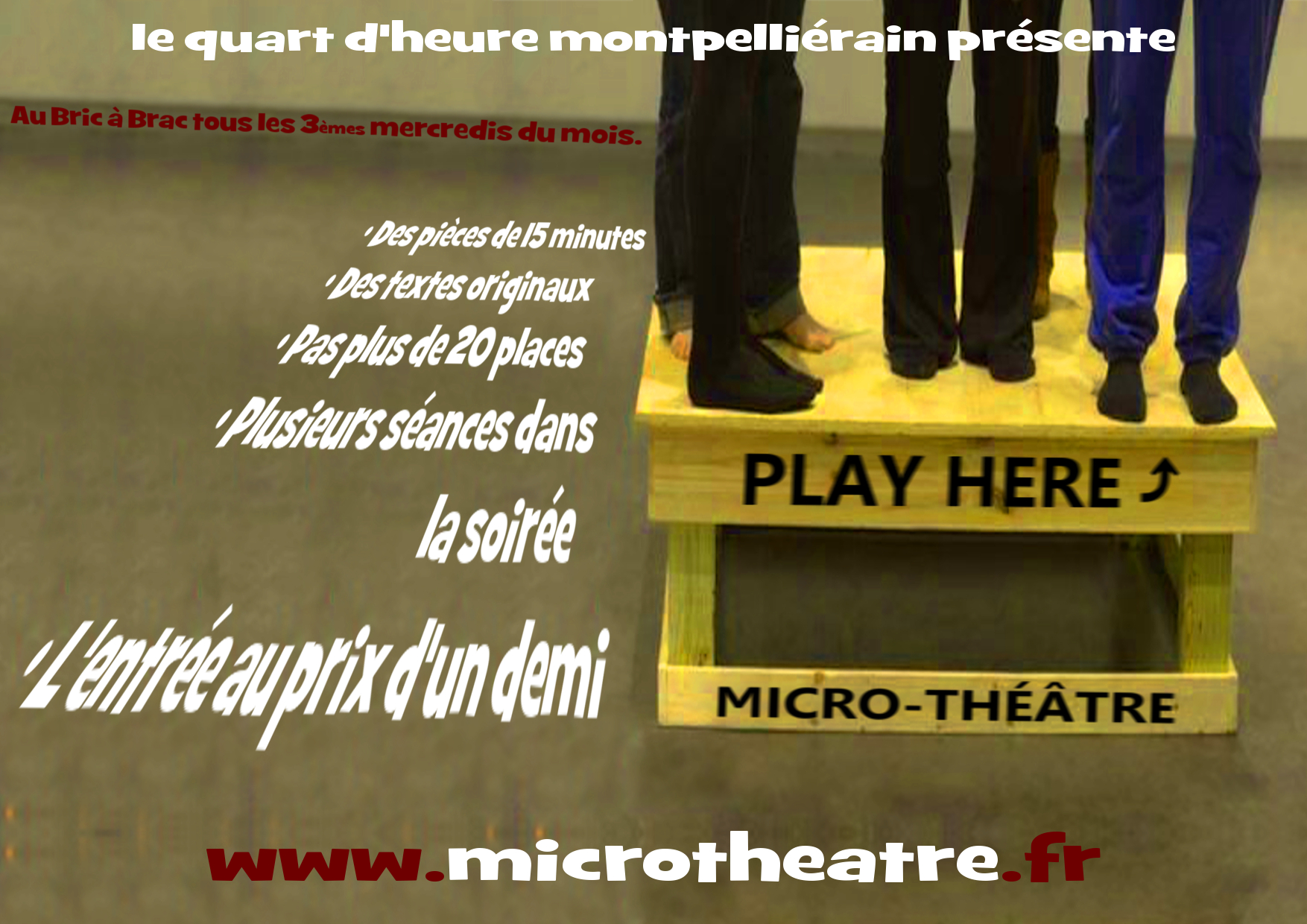 Flyers micro-théâtre Montpellier
